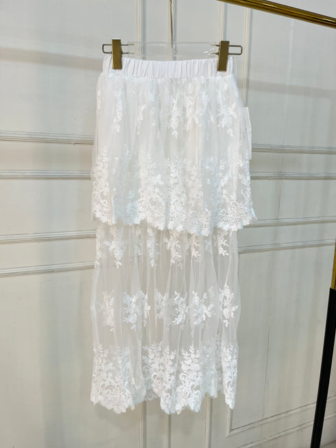 Women High Fashion Lacey Skirts
